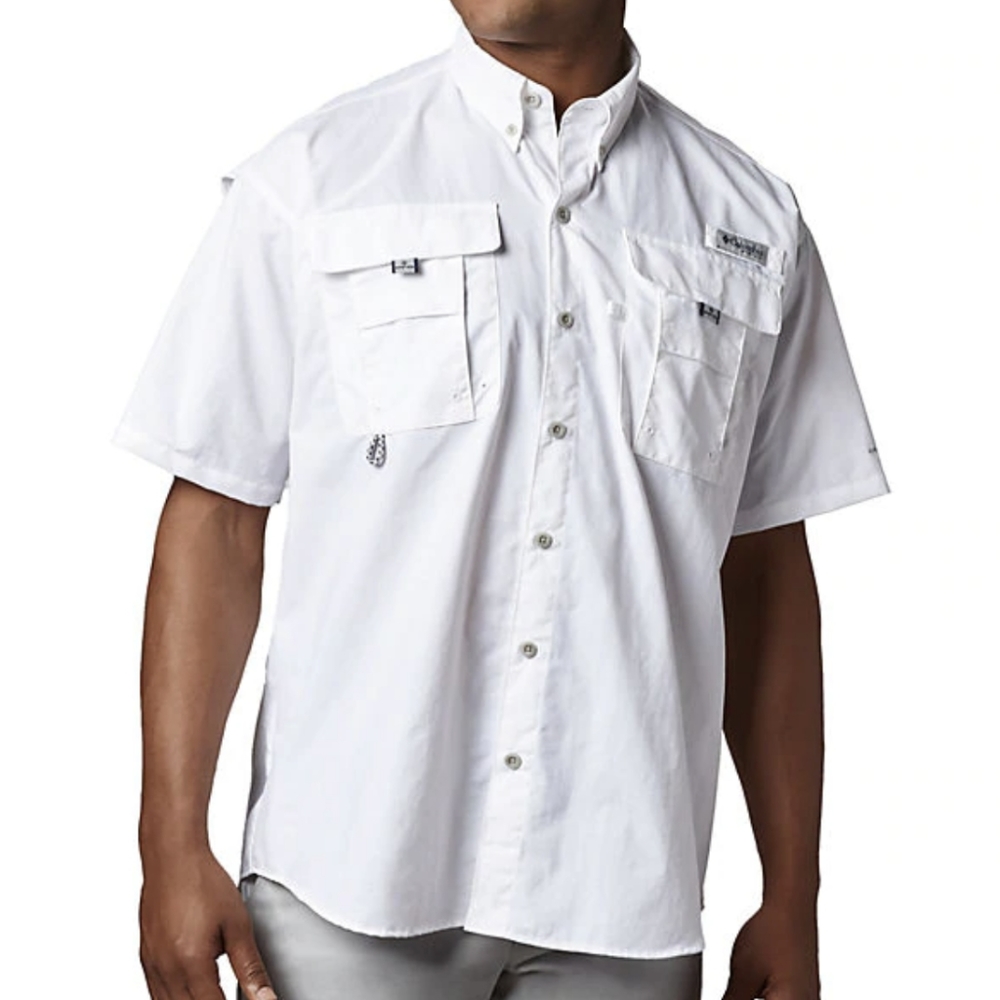 Columbia white PFG top